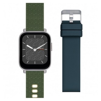 1 - Smartwatch unisex Breil Tribe SBT-1 silicone verde EW0604 doppio cinturino