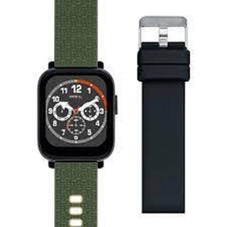 1 - Smartwatch unisex Breil Tribe SBT-1 silicone verde cassa nera EW0609 doppio cinturino