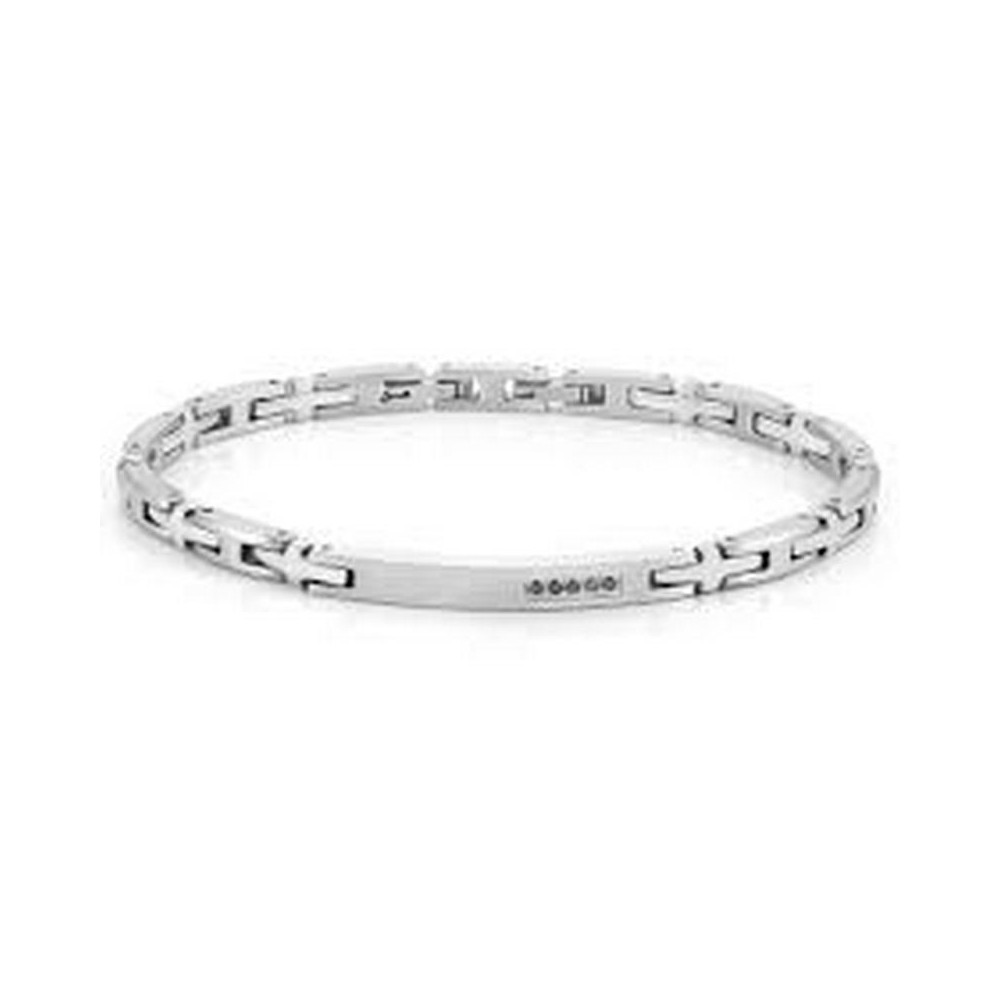 1 - Bracciale uomo Nomination STRONG acciaio con diamanti 028315/001