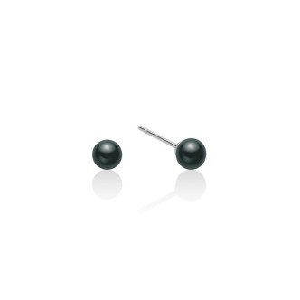 1 - Miluna black pearl woman earrings PPN555BNMV 18Kt Gold