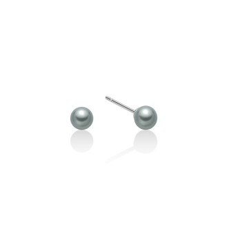 1 - Miluna grey pearl woman earrings PPN555BGMV 18Kt Gold