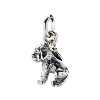 1 - Charm woman dog Amen Silver 925 CH-FA06