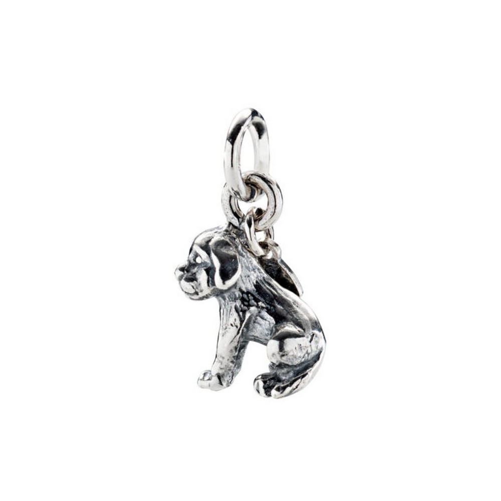 1 - Charm woman dog Amen Silver 925 CH-FA06