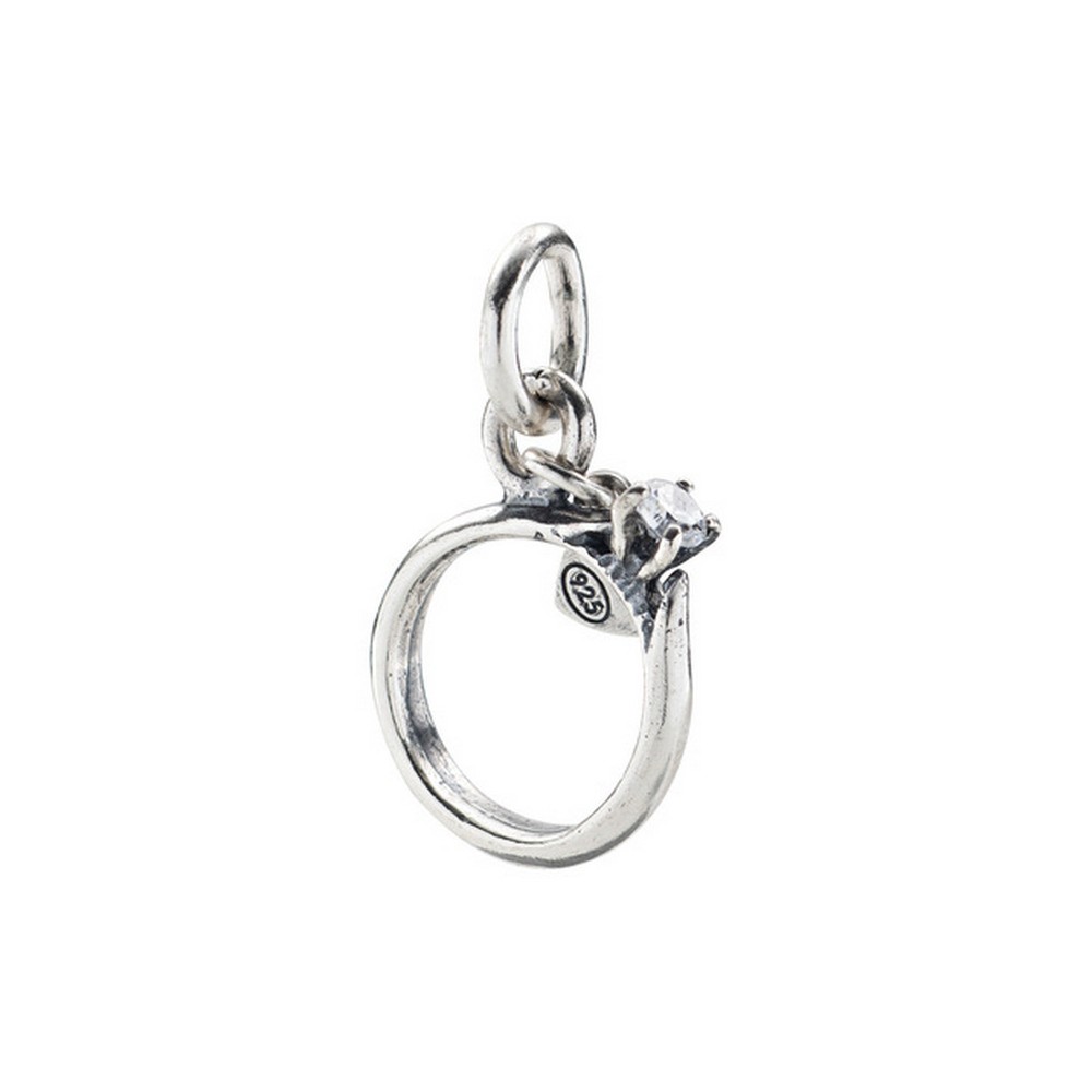 1 - Amen woman ring charm Silver 925 CH-FAS01 with zircon