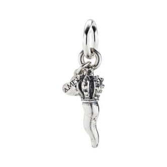 1 - Charm cornetto donna Amen Argento 925 CH-FO02