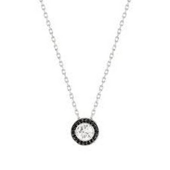 1 - Collana donna Nomination AUREA acciaio 316L con zirconi bianchi e neri 145703/011