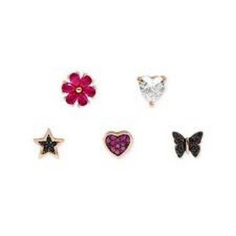 1 - Set of 5 Nomination Sweetrock women's earrings 925 Silver 148043/047