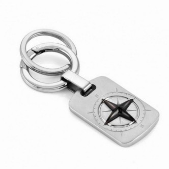 1 - Man keychain Wind Rose Nomination 316L steel 131704/014