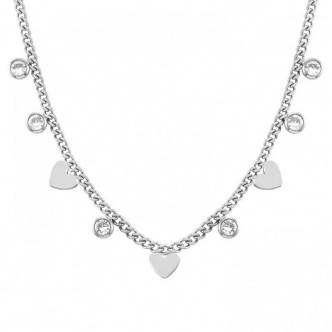 1 - Nomination woman necklace STARDUST hearts light points steel and zircons 028113/004