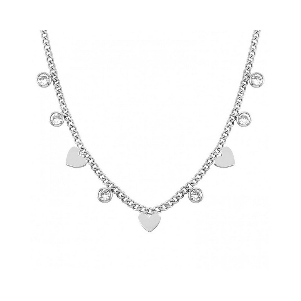 1 - Nomination woman necklace STARDUST hearts light points steel and zircons 028113/004