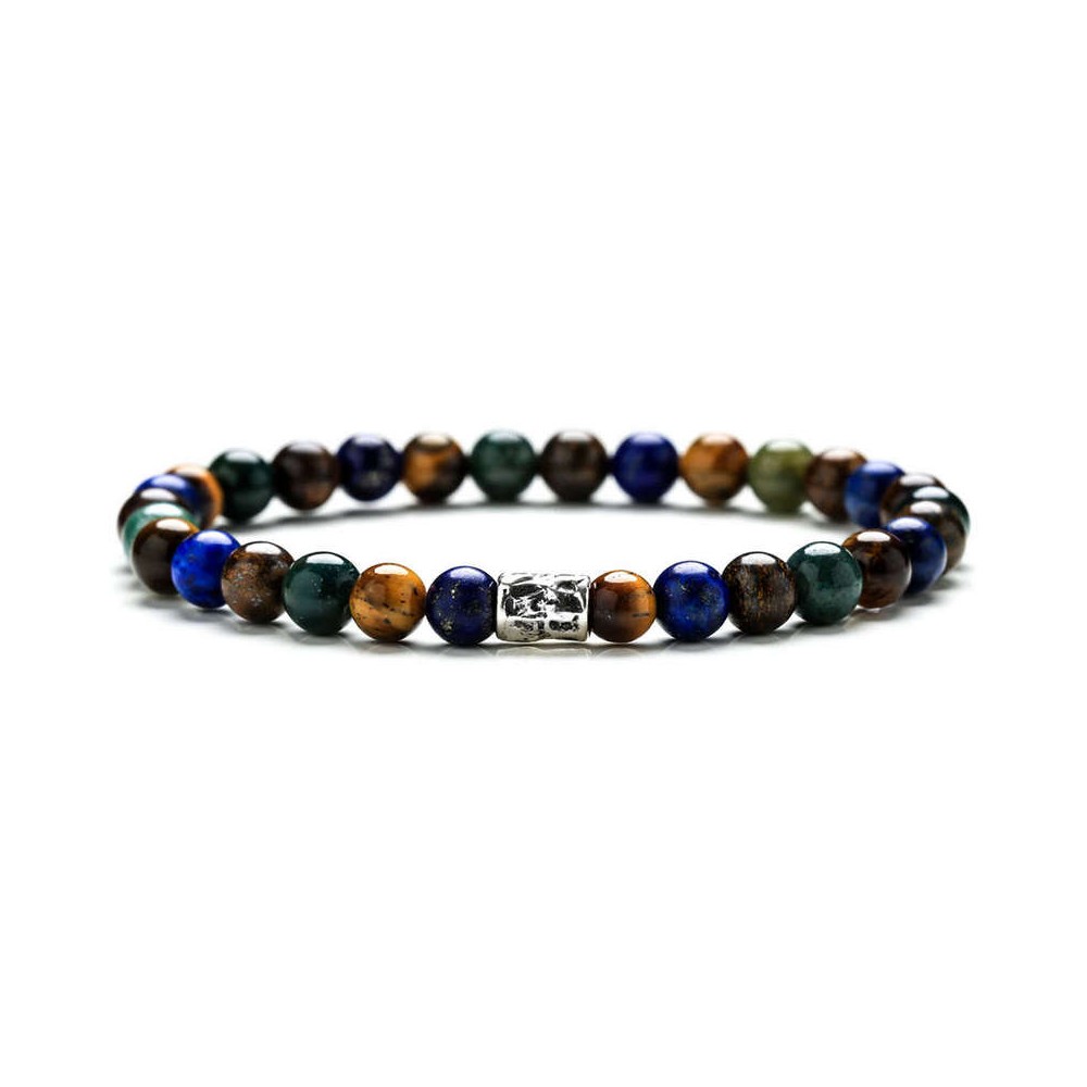 1 - Gerba MAGIC FOREST 290 stones and 925 silver bracelet for men