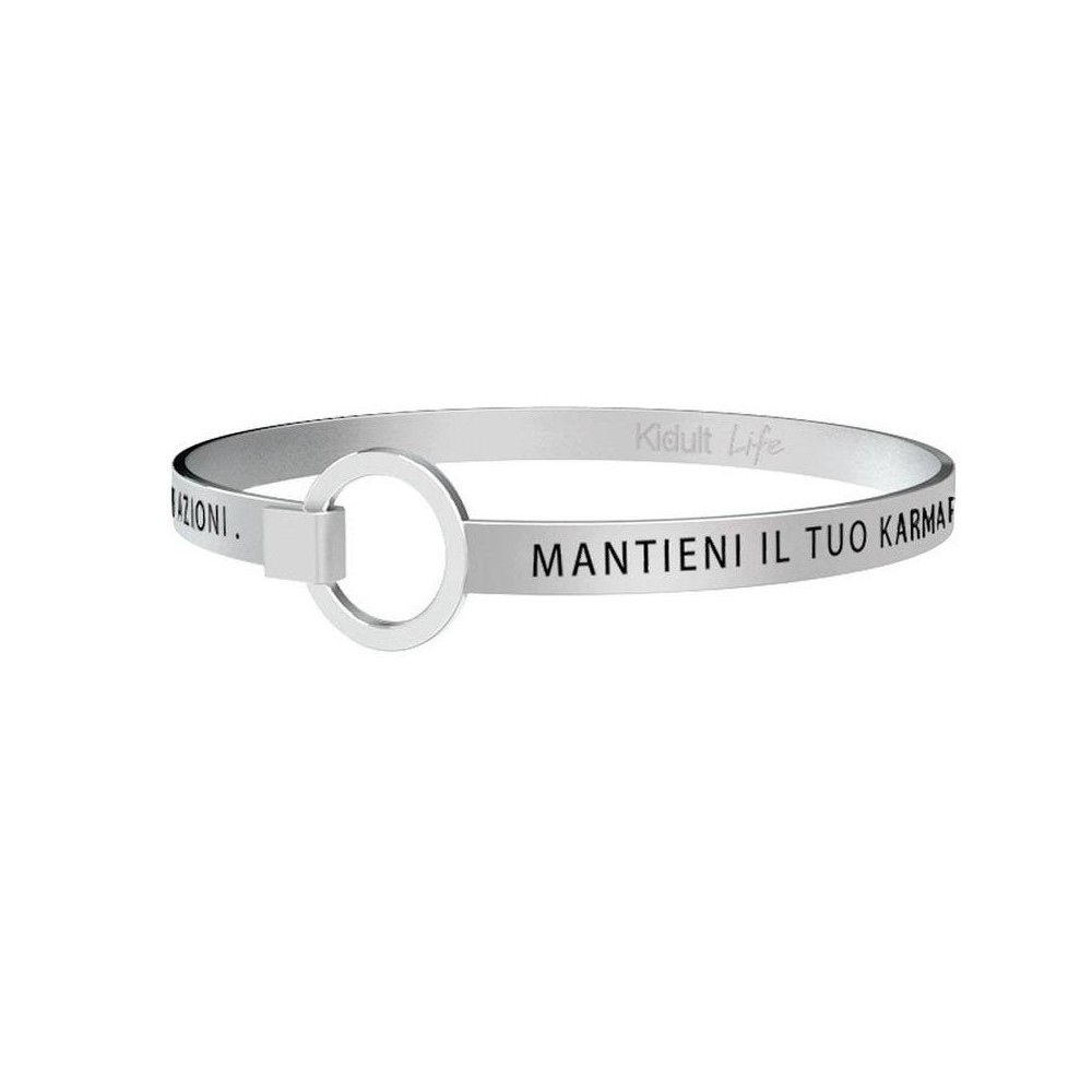 1 - Bracciale Kidult 731249 in acciaio 316L con frase collezione Spirituallity