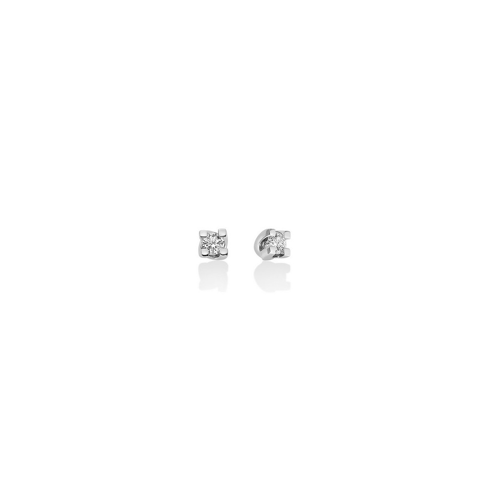 1 - Miluna women's light point earrings in 18Kt white gold with diamonds ERD5068-018G7