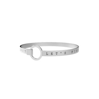 1 - Bracciale Kidult 231706 in acciaio 316L con frase collezione Free Time