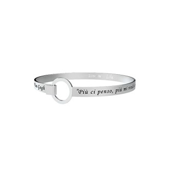 1 - Bracciale Kidult 231684 rigido in acciaio 316L con frase Van Gogh collezione Philosophy