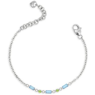 1 - Bracciale donna Ops Objects Shimmer acciaio con cristalli OPSBR-793