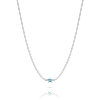 1 - Ops Objects Fable Star OPSCL-798 woman star necklace in steel with crystals