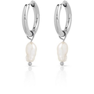 1 - Ops Objects Lizzy OPSOR-765 steel woman pearl earrings