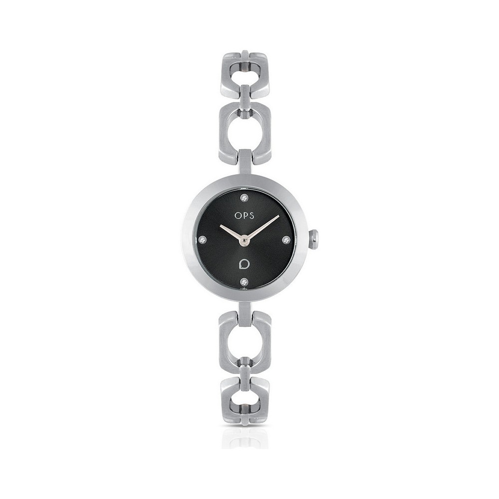 1 - Woman watch only time Ops Object Love Chain OPSPW-884 steel with crystals