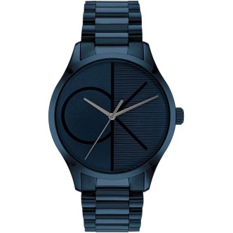 1 - Orologio uomo solo tempo Calvin Klein iconic blu 25200166 acciaio fondo blu