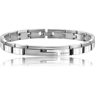 1 - Men's Breil TJ1274 bracelet in polished Bilux steel with a Joint collection