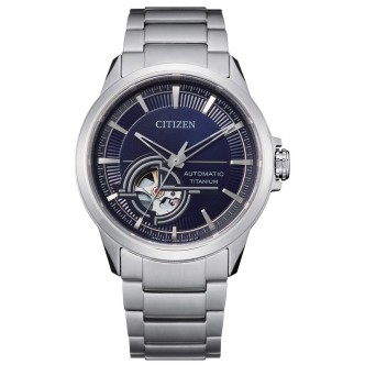 1 - Citizen men's mechanical automatic watch Super Titanium blue background NH9120-88L