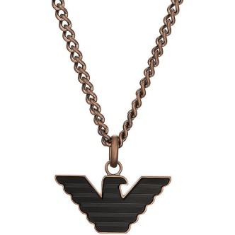 1 - Emporio Armani Essential men's necklace logo EGS2935200 brushed steel