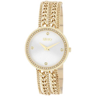 1 - Orologio donna solo tempo Liu Jo Chains dorato TLJ1832 acciaio bracciale multicatena