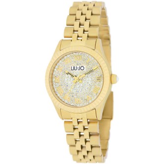 1 - Liu Jo Tiny golden time only woman watch TLJ1981 steel bottom with crystals