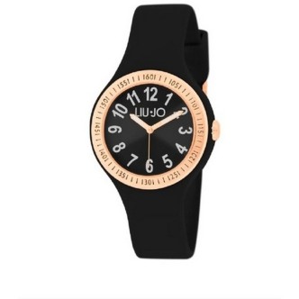 1 - Liu Jo Friendly woman time only watch pink and black TLJ1938 steel silicone strap