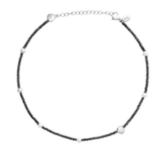 1 - Breil B Rocks TJ3297 steel and Hematite women's necklace