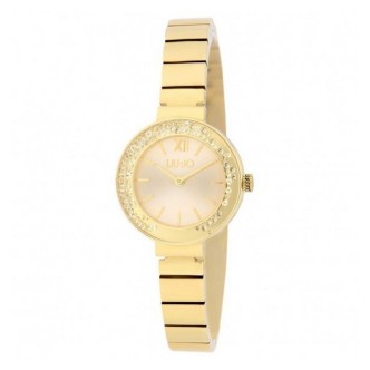 1 - Orologio donna solo tempo Liu Jo Dancing Chic dorato TLJ2086 acciaio con glitter