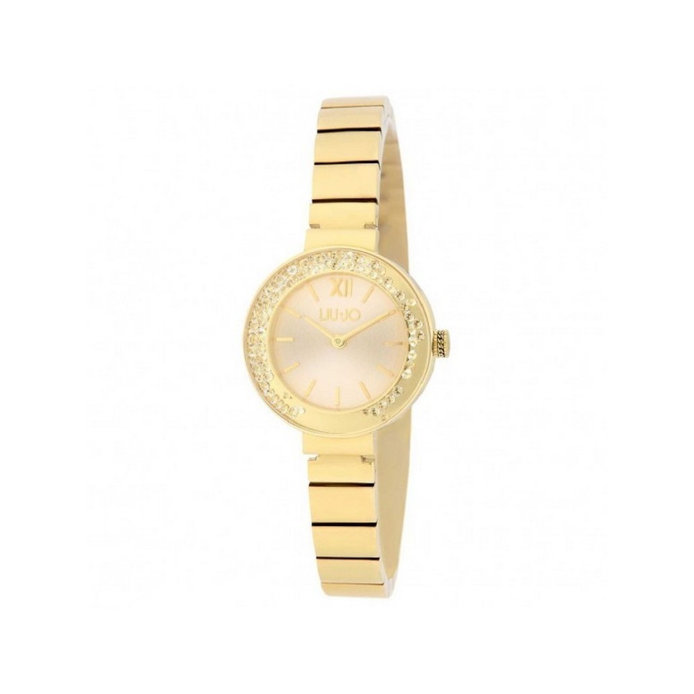 1 - Orologio donna solo tempo Liu Jo Dancing Chic dorato TLJ2086 acciaio con glitter