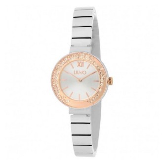 1 - Women's watch only time Liu Jo Dancing Chic silver and rosé TLJ2088 steel with glitter