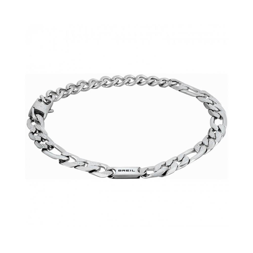 1 - Breil TJ1978 men's bracelet in steel Groovy collection