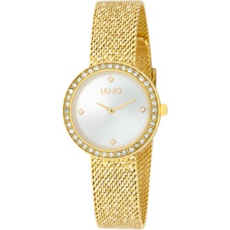 1 - Woman only time watch Liu Jo Lightness golden steel with crystals TLJ2140