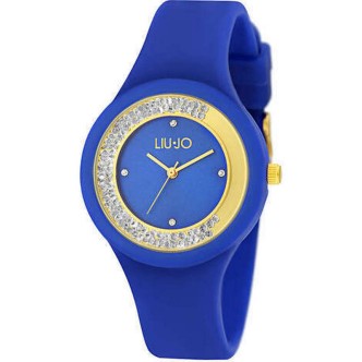 1 - Orologio donna solo tempo Liu Jo Dancing Sport blu silicone con cristalli TLJ1420