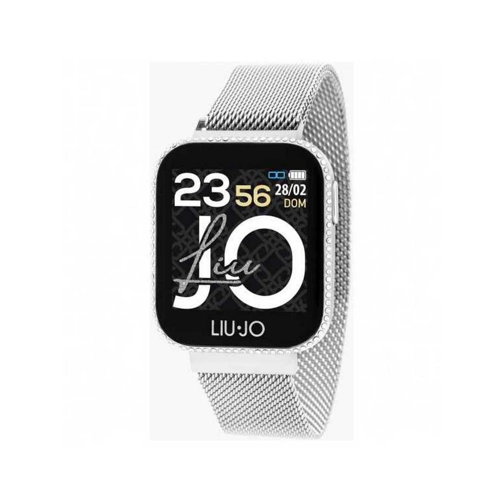 1 - Smartwatch Liu Jo donna SWLJ010 color argento Maglia Milano con cristalli