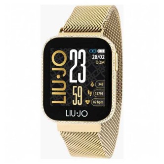 1 - Liu Jo women's smartwatch SWLJ012 gold color Milan shirt with crystals