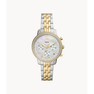 1 - Fossil Neutra ES5216 chronograph woman watch in bicolor steel with mother-of-pearl background