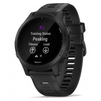 1 - Garmin Forerunner 945 Music men's smartwatch black 010-02063-01 silicone strap