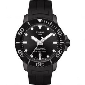 1 - Orologio Automatico Tissot Seastar 1000 Powermatic 80 T120.407.37.051.00 nero cinturino silicone