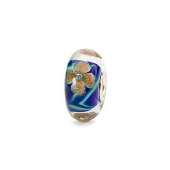 1 - Beads Trollbeads Water Lilies TGLBE-20287 925 silver and murano glass