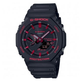 1 - Casio G-Shock red and black digital watch for men GA-B2100BNR-1AER resin Bluethoot and Smartphone