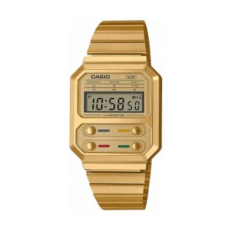 1 - Casio Vintage A100 Gold A100WEFG-9AEF resin digital watch