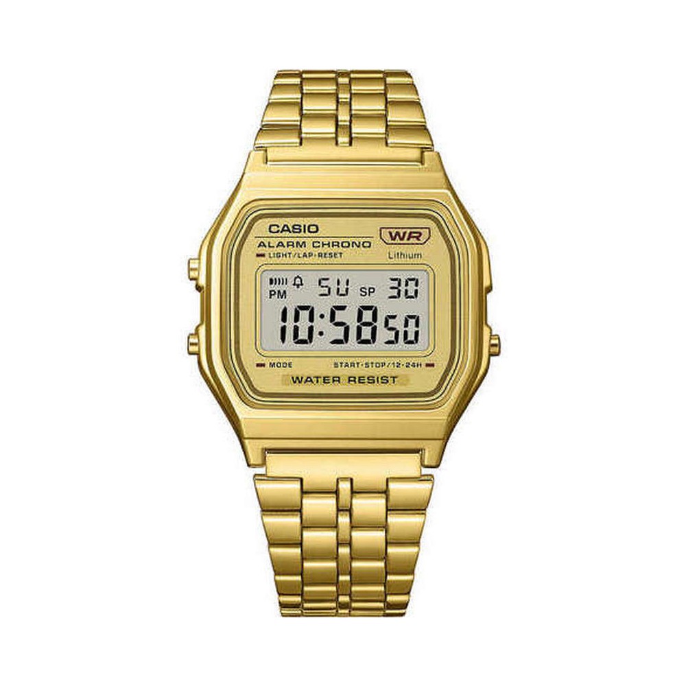 1 - Orologio digitale Casio Vintage unisex dorato A158WETG-9AEF resina