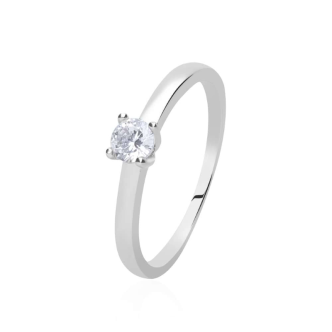 1 - Stroili solitaire woman ring Silver 925 with zircons 1662972 meas. 12.