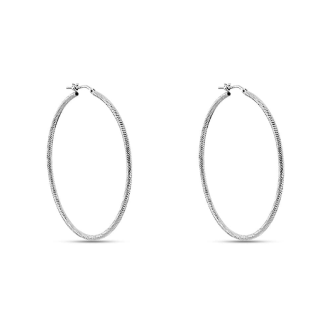 1 - 925 Sterling Silver women's hoop earrings Stroili Elegance 1661448