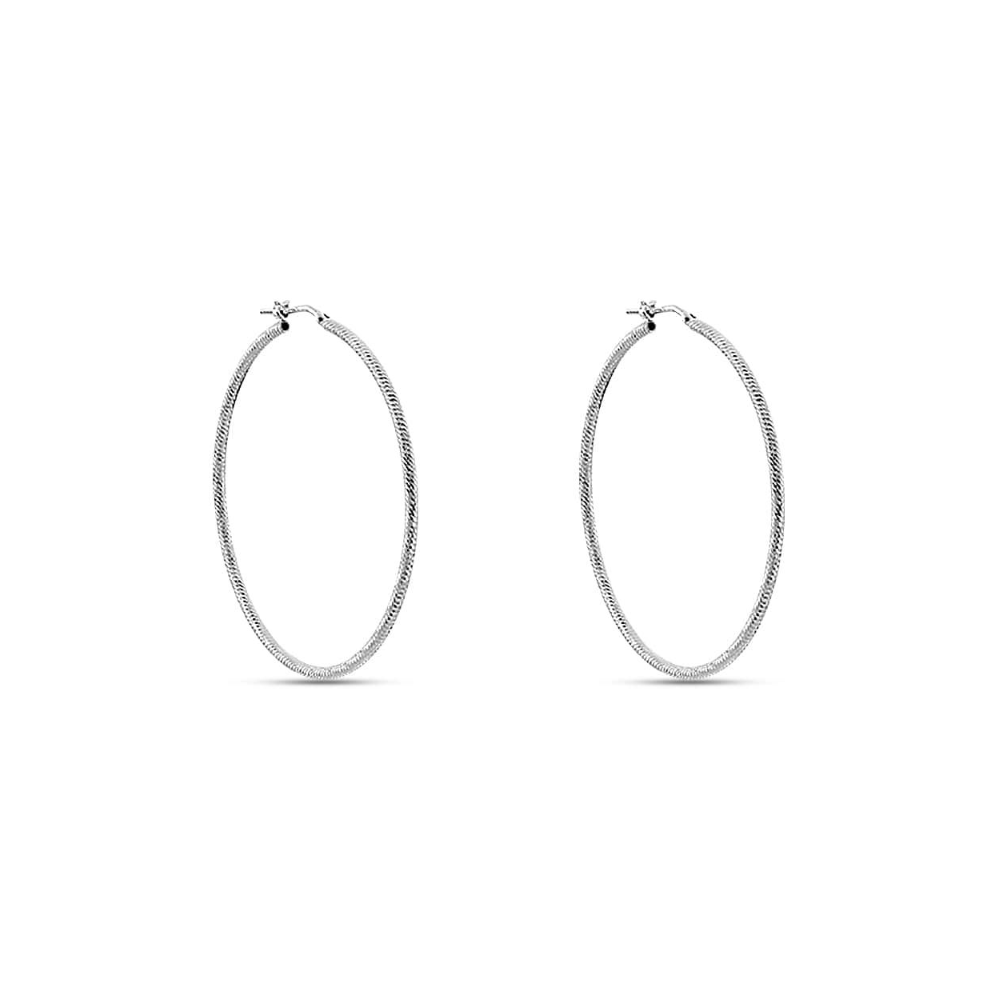 1 - 925 Sterling Silver women's hoop earrings Stroili Elegance 1661448