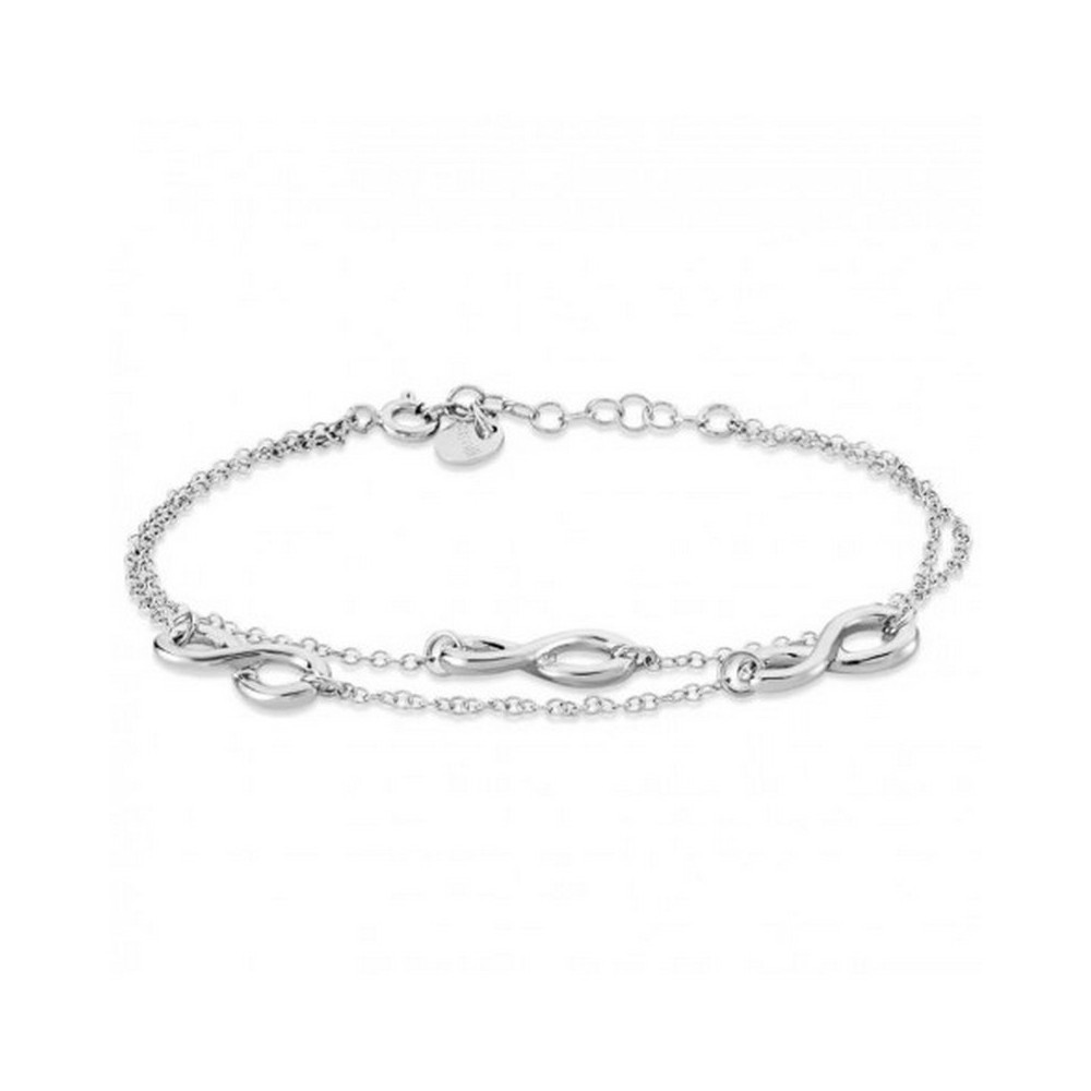 1 - Stroili Silver 925 double strand woman bracelet infinity with zircons 1601437